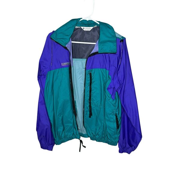 Vintage 1990's Columbia Sportswear Nylon Windbreaker Jacket Men’s Size Medium - Picture 2 of 7